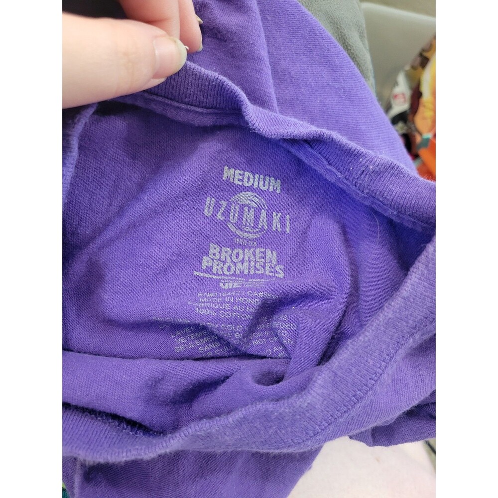 Broken Promises x Junji Ito The Curse Purple T-Shirt Size medium - Picture 11 of 11
